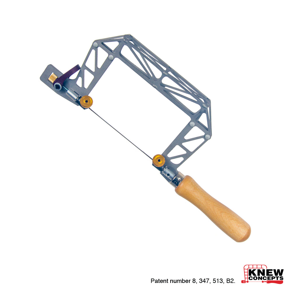 3" Titanium Birdcage Fret Saw with Lever Tension and Swivel Blade Clamps