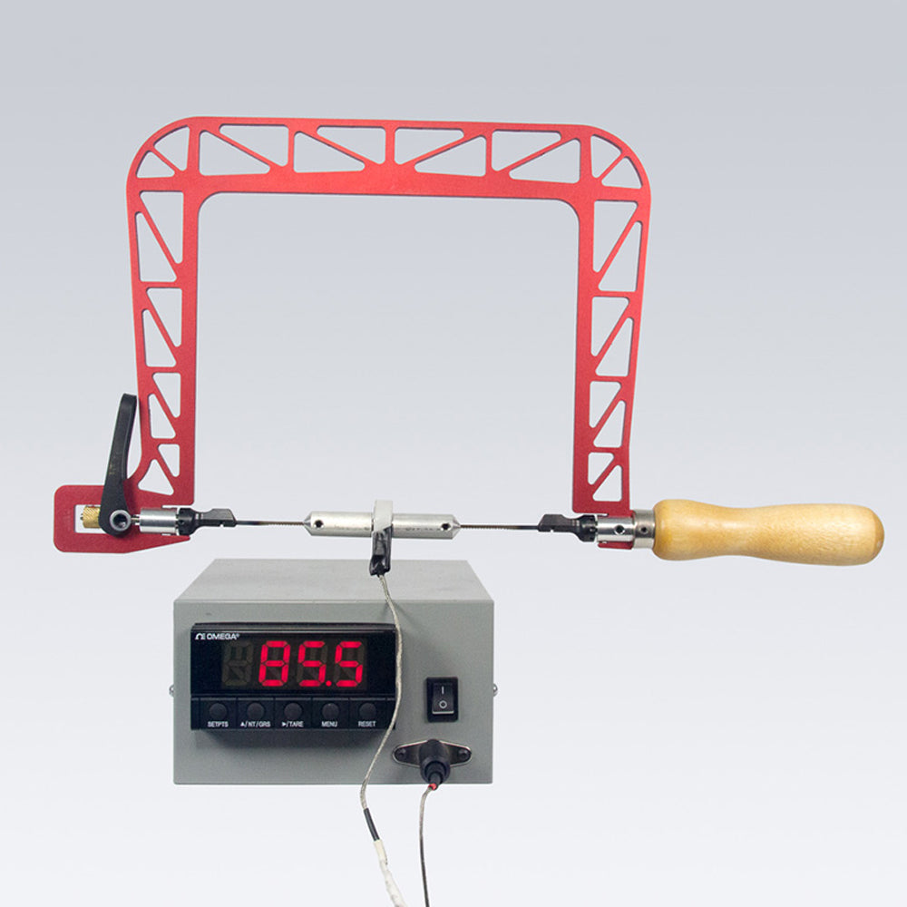 6½" Coping Saw with Lever Tension and 360° Rotation Indexing Blade-Hooks