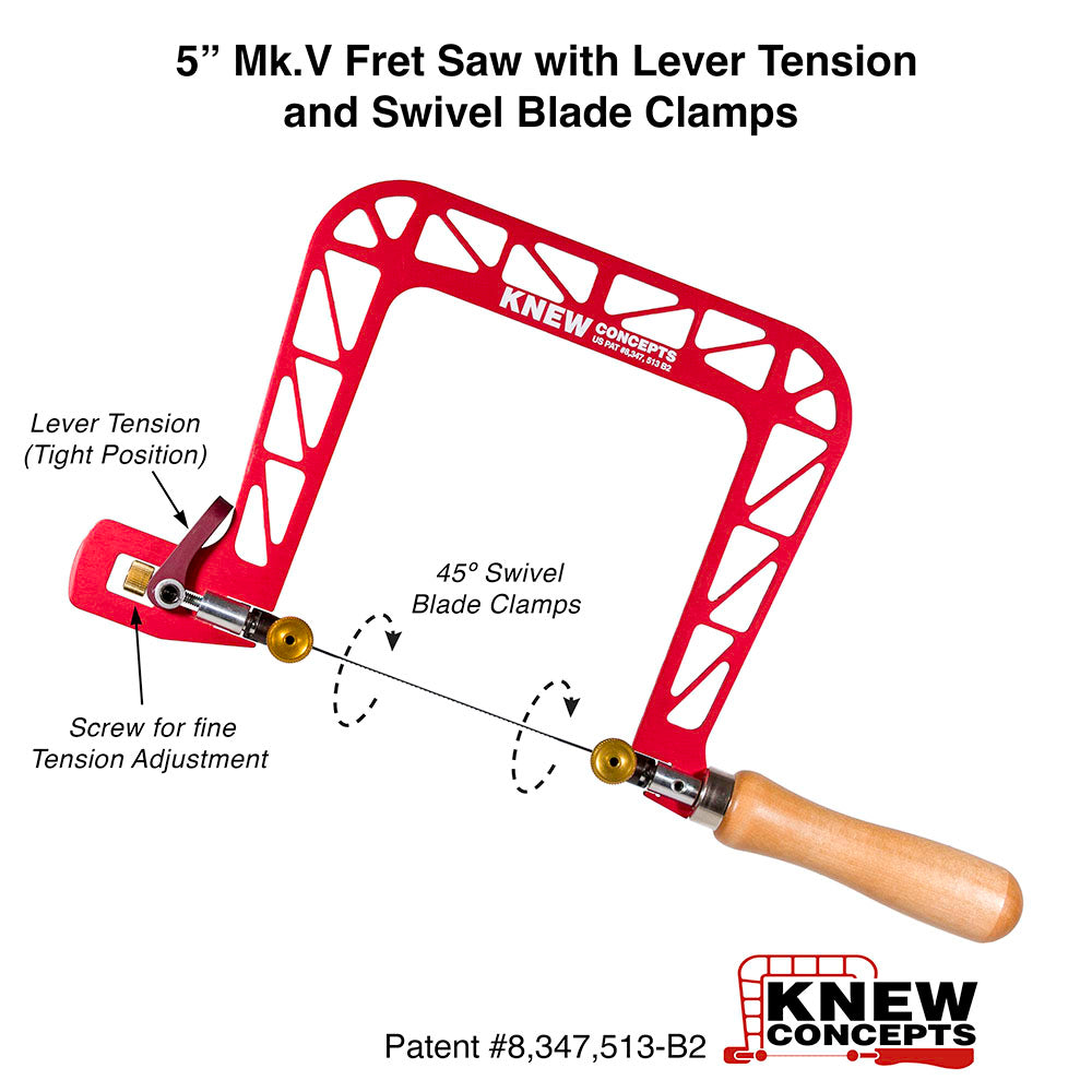 5" Mk.V Saw with Lever Tension and Swivel Blade Clamps